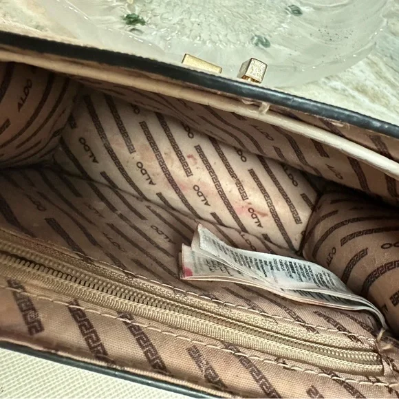 Aldo Cream Mini Bag with Gold Details - Picture 5 of 6